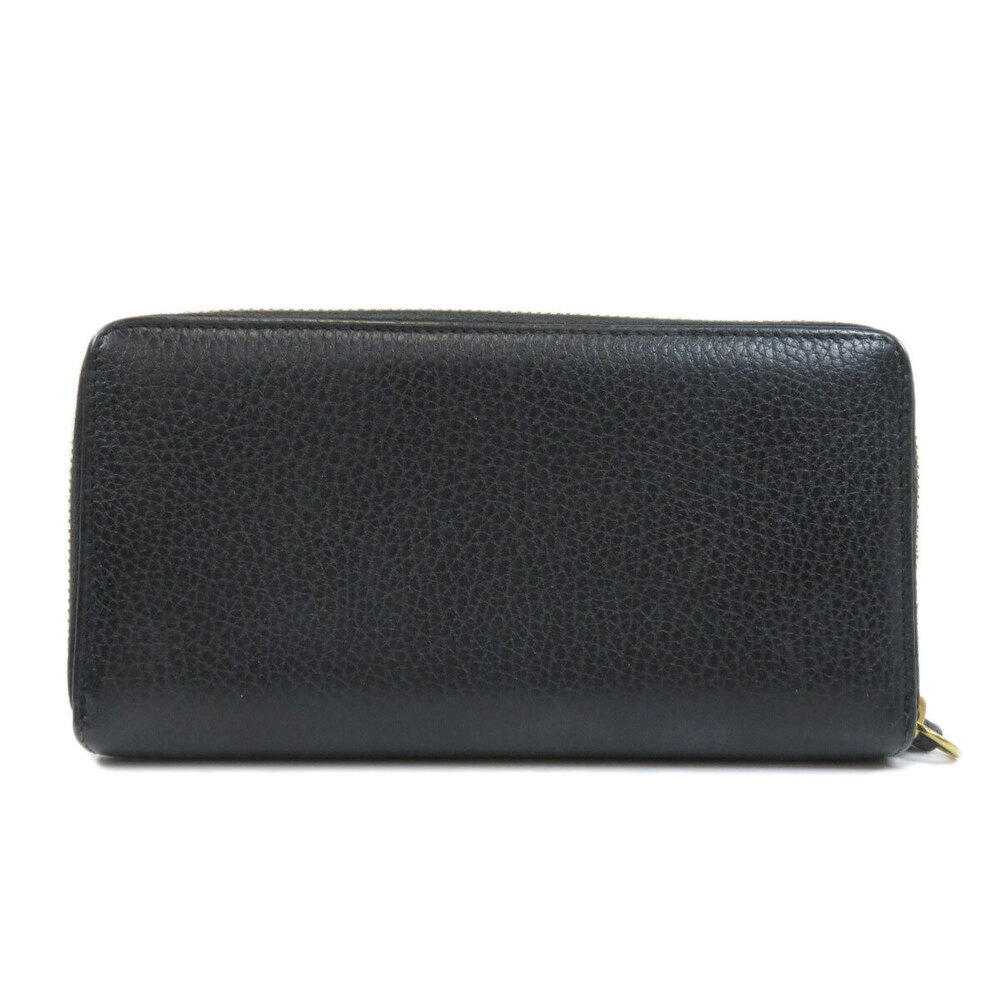 Gucci GG Wallet Round Leather Zipper Long
